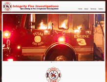 Tablet Screenshot of integrityfireinvestigations.com